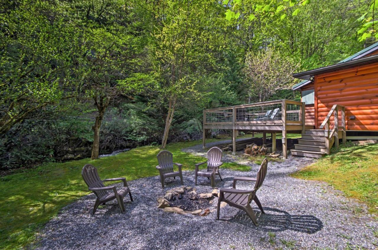 Bryson City Cabin With Fire Pit On Coopers Creek! Kültér fotó