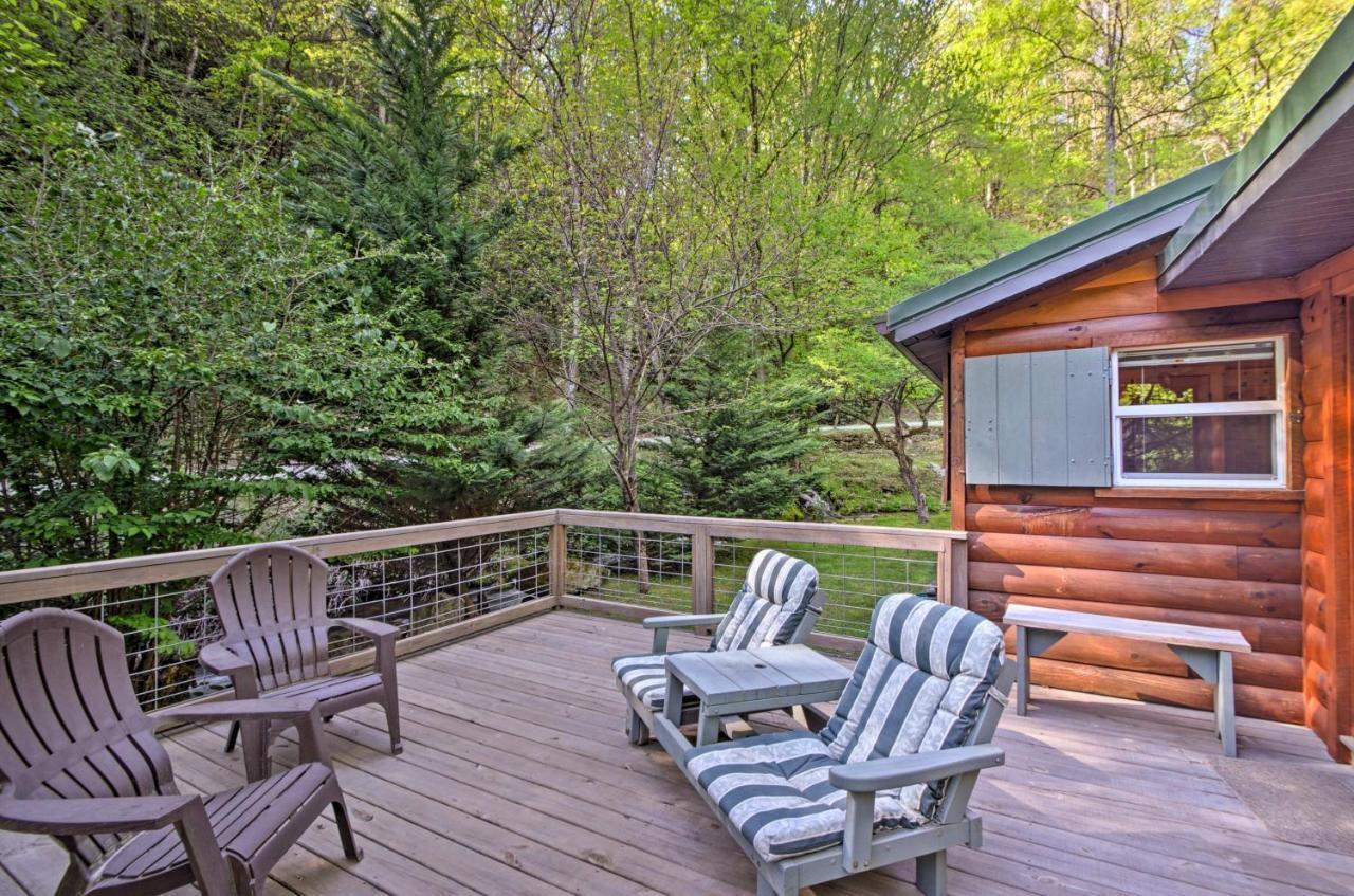 Bryson City Cabin With Fire Pit On Coopers Creek! Kültér fotó