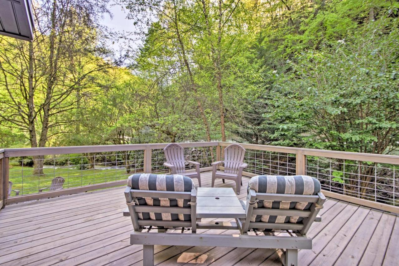 Bryson City Cabin With Fire Pit On Coopers Creek! Kültér fotó