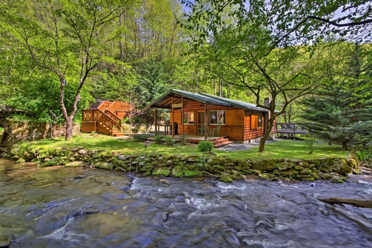 Bryson City Cabin With Fire Pit On Coopers Creek! Kültér fotó